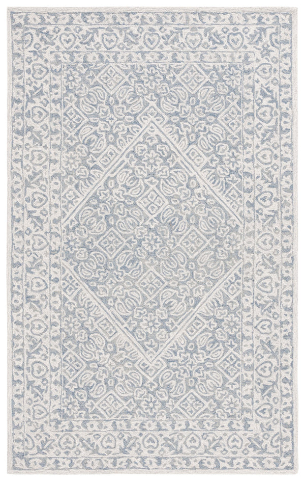 Safavieh Dip Hand-tufted Area Rug With Floral Motifs - Luxurious Wool Blend For Modern Home Elegance Grey ,Ivory 80% Wool,20% Cotton Ddy151f-4