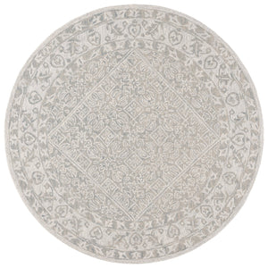 Safavieh Dip Hand-tufted Area Rug With Floral Motifs - Luxurious Wool Blend For Modern Home Elegance Grey ,Ivory 80% Wool,20% Cotton Ddy151f-4