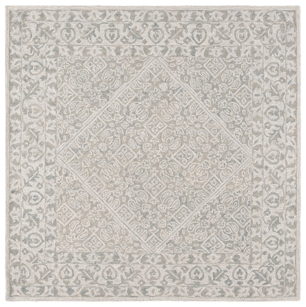 Safavieh Dip Hand-tufted Area Rug With Floral Motifs - Luxurious Wool Blend For Modern Home Elegance Grey ,Ivory 80% Wool,20% Cotton Ddy151f-4