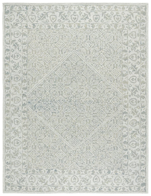 Safavieh Dip Hand-tufted Area Rug With Floral Motifs - Luxurious Wool Blend For Modern Home Elegance Grey ,Ivory 80% Wool,20% Cotton Ddy151f-4