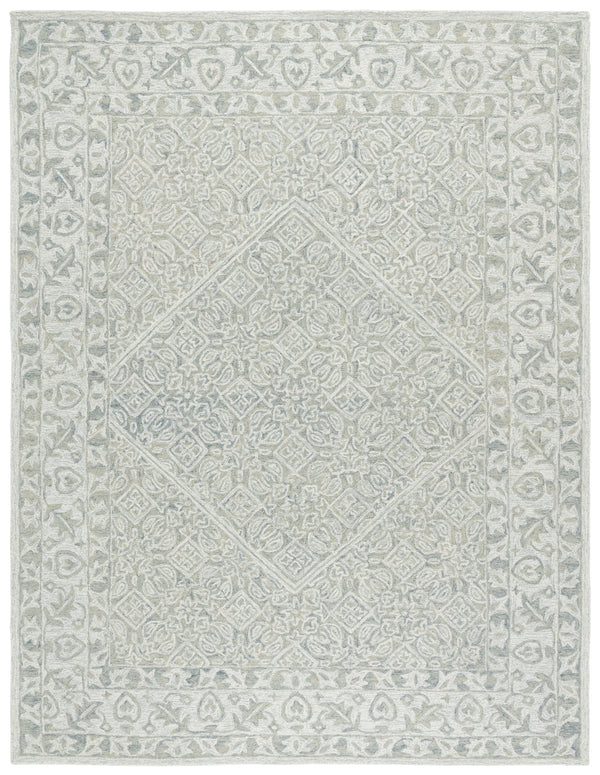 Safavieh Dip Hand-tufted Area Rug With Floral Motifs - Luxurious Wool Blend For Modern Home Elegance Grey ,Ivory 80% Wool,20% Cotton Ddy151f-4