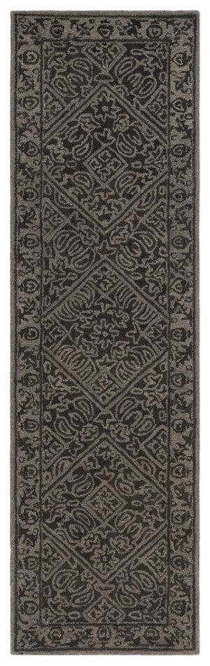 Safavieh Dip Hand-tufted Round Area Rug In Sophisticated Dark Palette - Elevate Your Home Decor Today! Dark Grey 80% Wool,20% Cotton Ddy151h-5r