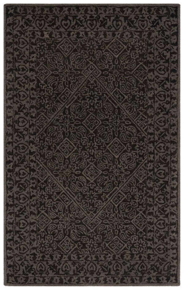 Safavieh Dip Hand-tufted Round Area Rug In Sophisticated Dark Palette - Elevate Your Home Decor Today! Dark Grey 80% Wool,20% Cotton Ddy151h-5r