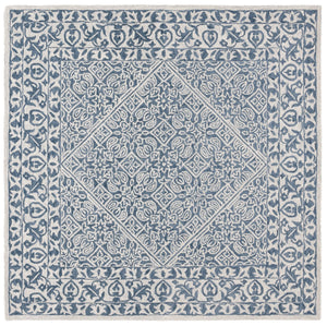 Safavieh Dip Hand-tufted Area Rug With Floral Motifs - Luxurious Wool Blend For Modern Home Elegance Blue ,Ivory 80% Wool,20% Cotton Ddy151m-3