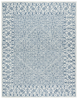 Safavieh Dip Hand-tufted Area Rug With Floral Motifs - Luxurious Wool Blend For Modern Home Elegance Blue ,Ivory 80% Wool,20% Cotton Ddy151m-3