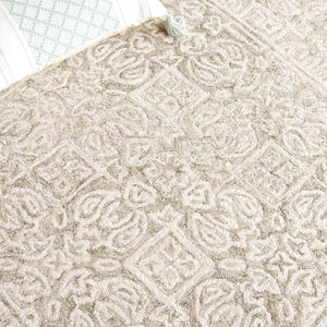 Safavieh Dip Hand-tufted Area Rug With Floral Motifs - Luxurious Wool Blend For Modern Home Elegance Sage ,Ivory 80% Wool,20% Cotton Ddy151w-4