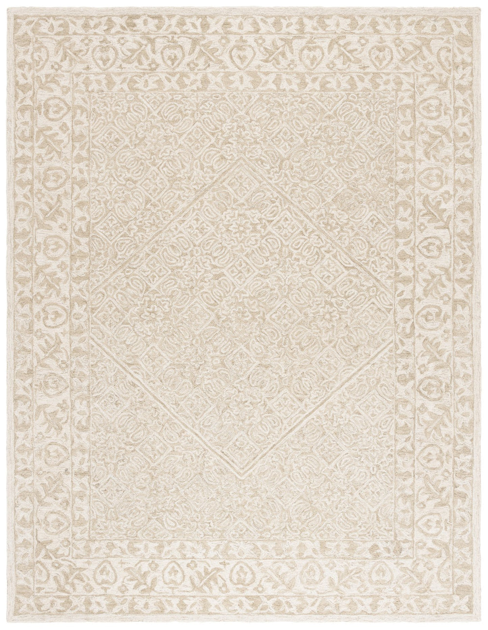 Safavieh Dip Hand-tufted Area Rug With Floral Motifs - Luxurious Wool Blend For Modern Home Elegance Sage ,Ivory 80% Wool,20% Cotton Ddy151w-4