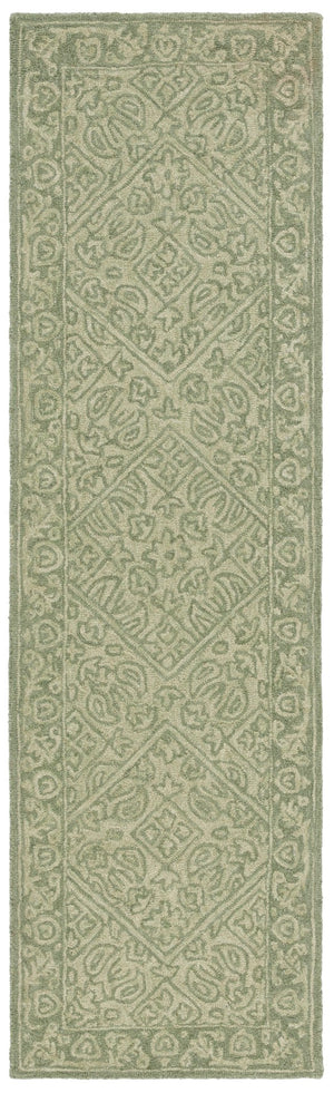 Safavieh Dip Hand-tufted Round Area Rug In Sophisticated Dark Palette - Elevate Your Home Decor Today! Green 80% Wool,20% Cotton Ddy151y-29