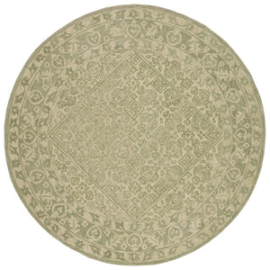 Safavieh Dip Hand-tufted Round Area Rug In Sophisticated Dark Palette - Elevate Your Home Decor Today! Green 80% Wool,20% Cotton Ddy151y-29
