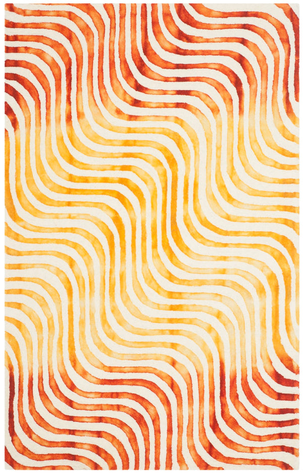 Safavieh Dip Dye 822 Hand Tufted  Rug Ivory / Terracotta DDY822A-5