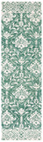 Safavieh Dip Dye 901 Hand Tufted Contemporary Rug Dark Green / Ivory 9' x 12'
