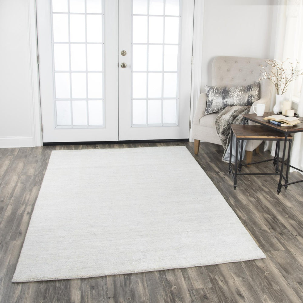 Alora Decor Demure Gray Hand-Tufted Viscose Wool Area Rug — Soft Plush Feel, Neutral Transitional Elegance 9' x 12' DEMDE100300790912