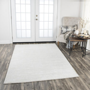 Alora Decor Demure Gray Hand-Tufted Viscose Wool Area Rug — Soft Plush Feel, Neutral Transitional Elegance 9' x 12' DEMDE100300790912