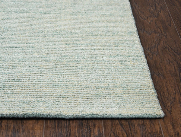 Alora Decor Demure Hand-Tufted Aqua Rectangle Rug In Viscose-Wool Blend, Plush Coastal Transitional Style, Artisanal Quality Infused 5' x 8' DEMDE1004AA000508
