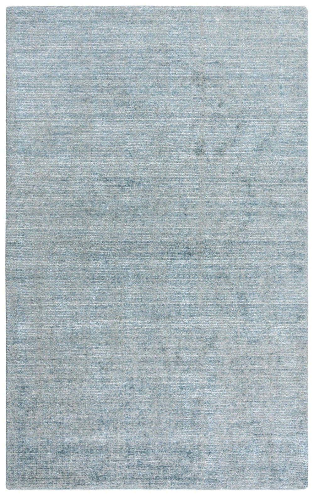 Alora Decor Demure Coastal Blue Hand-Tufted Rug — Luxurious 60% Viscose/40% Wool Plush Texture For Homes 5' x 8' DEMDE1007AA000508