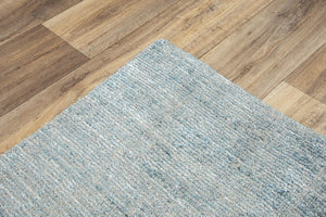 Alora Decor Demure Coastal Blue Hand-Tufted Rug — Luxurious 60% Viscose/40% Wool Plush Texture For Homes 5' x 8' DEMDE1007AA000508