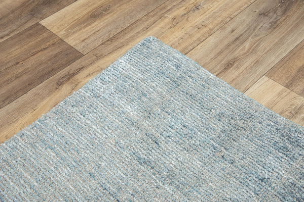 Alora Decor Demure Coastal Blue Hand-Tufted Rug — Luxurious 60% Viscose/40% Wool Plush Texture For Homes 5' x 8' DEMDE1007AA000508