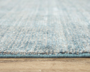 Alora Decor Demure Coastal Blue Hand-Tufted Rug — Luxurious 60% Viscose/40% Wool Plush Texture For Homes 5' x 8' DEMDE1007AA000508