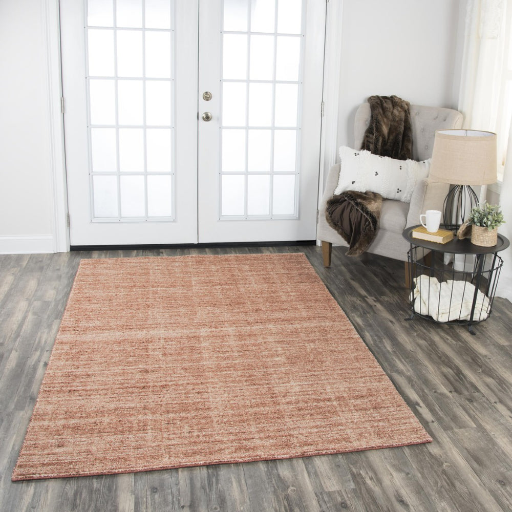 Alora Decor Demure Hand‑Tufted Rust Orange Area Rug With Viscose‑Wool Blend, Plush Sheen And Transitional Elegance 9' x 12' DEMDE1008TT000912