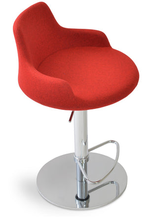 Soho Concept Dervish Piston Barstools & Counterstools In Camira Era Fabric – Stylish, Adjustable, 10-year Warranty! Red  Soho-concept-dining-chair-07998
