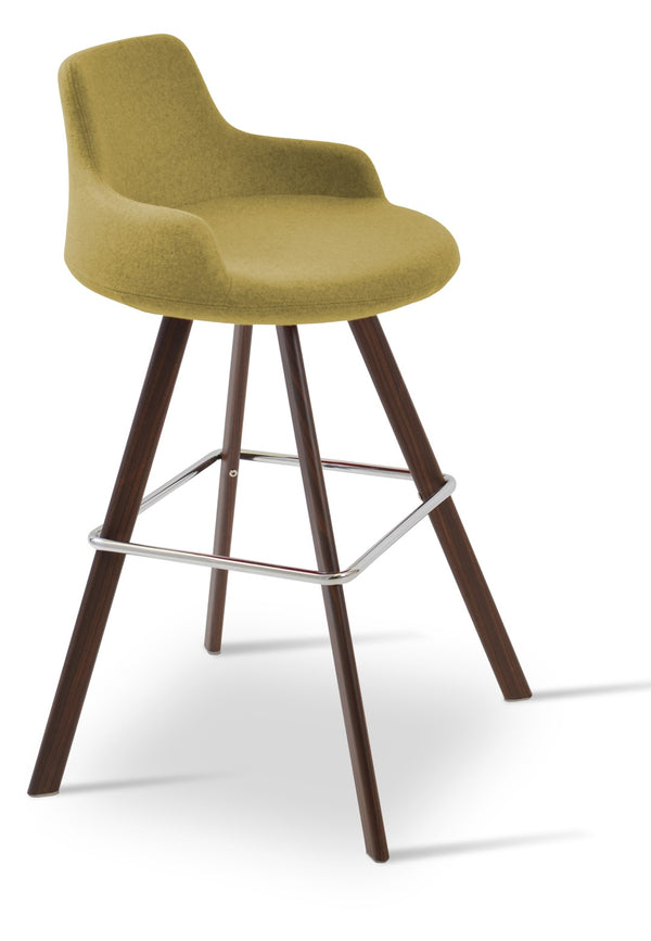 Soho Concept Dervish Sword Barstools & Counterstools - Stylish Boucle, Velvet, Nubuck Fabrics, 10-year Guarantee! Walnut  Soho-concept-dining-chair-07999