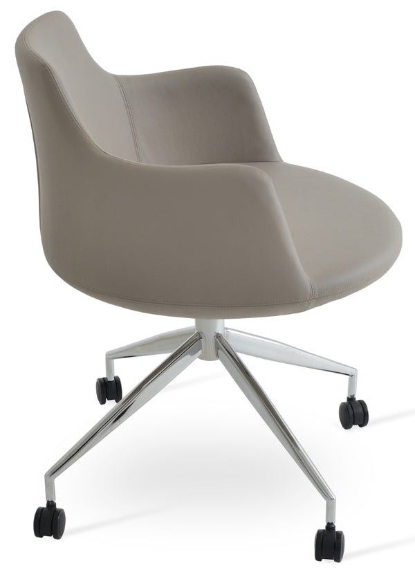 Soho Concept Dervish Stylish Spider Swivel Armchair Dining Chair With 2-year Guarantee - Soft Leatherette Comfort   Soho-concept-dining-chair-02246