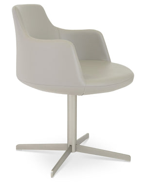Soho Concept Dervish 4 Star Swivel Armchair - Elegant Leatherette Dining Chair With 2-year Guarantee, Versatile Style   Soho-concept-dining-chair-02270