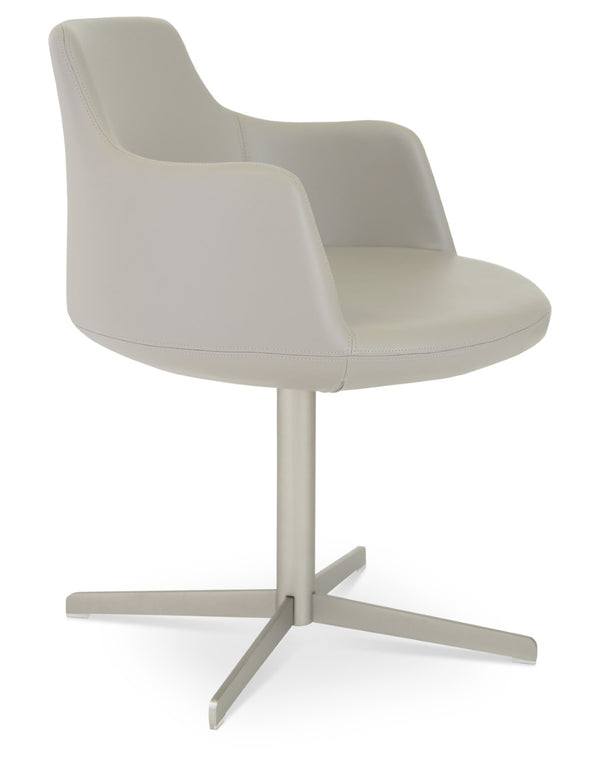 Soho Concept Dervish 4 Star Swivel Armchair - Elegant Leatherette Dining Chair With 2-year Guarantee, Versatile Style   Soho-concept-dining-chair-02270