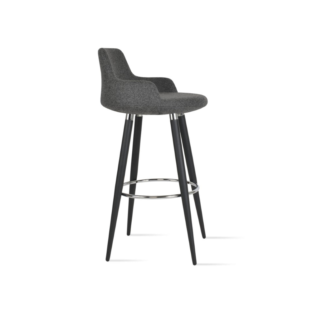 Soho Concept Dervish Ana Barstools & Counterstools - Stylish Wool Upholstered Seats With 10-year Guarantee! Black,Gold  Soho-concept-dining-chair-07809