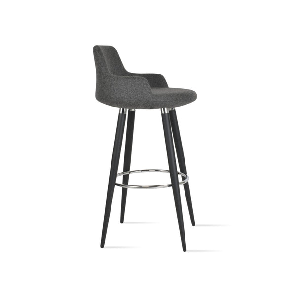 Soho Concept Dervish Ana Barstools & Counterstools - Stylish Wool Upholstered Seats With 10-year Guarantee! Black,Chrome,Dark Grey  Soho-concept-dining-chair-11602