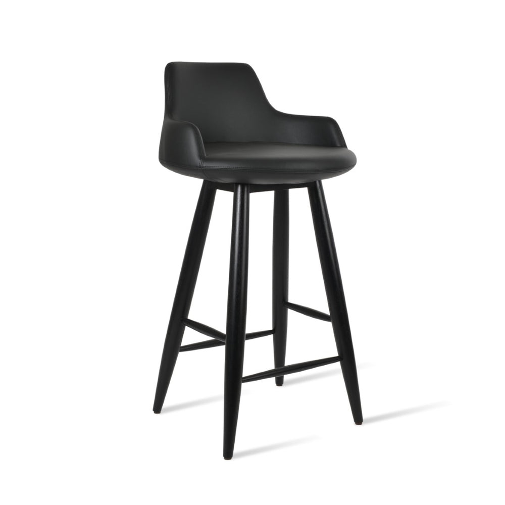 Soho Concept Dervish Baba Barstools & Counterstools - Stylish Leatherette Design, 2-year Guarantee, 350 Lbs Capacity White  Soho-concept-dining-chair-07817