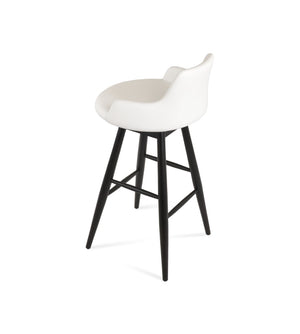 Soho Concept Dervish Baba Barstools & Counterstools - Stylish Leatherette Design, 2-year Guarantee, 350 Lbs Capacity White  Soho-concept-dining-chair-07817
