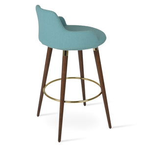 Soho Concept Dervish Wood Dining Armchair & Barstools – Premium Upholstery, 10-year Guarantee, Elegant Comfort Walnut,Gold,Green  Soho-concept-dining-chair-07824