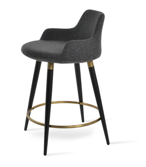Soho Concept Brushed Stainless Steel Barstools With Camira Blazer Wool Fabric – Durable Comfort & Style Guaranteed Dark Grey,Black,Gold  Soho-concept-dining-chair-07833