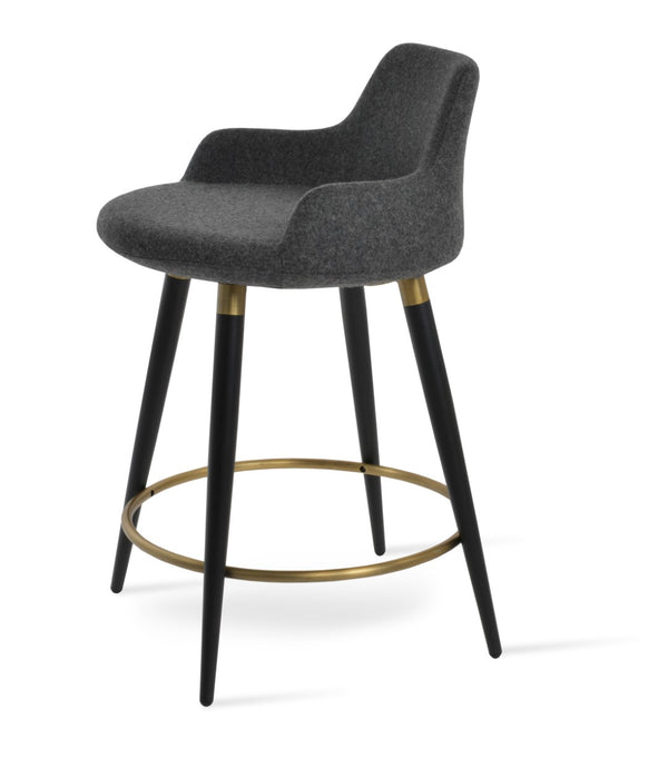 Soho Concept Brushed Stainless Steel Barstools With Camira Blazer Wool Fabric – Durable Comfort & Style Guaranteed Dark Grey,Black,Gold  Soho-concept-dining-chair-07833
