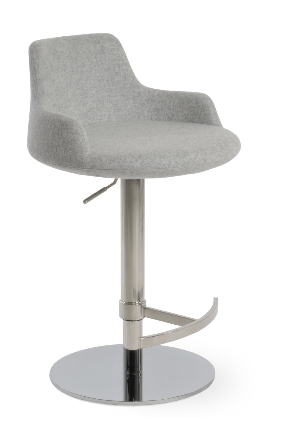 Soho Concept Brushed Stainless Steel Barstools With Camira Blazer Wool Fabric – Durable Comfort & Style Guaranteed Dark Grey,Black,Gold  Soho-concept-dining-chair-07870