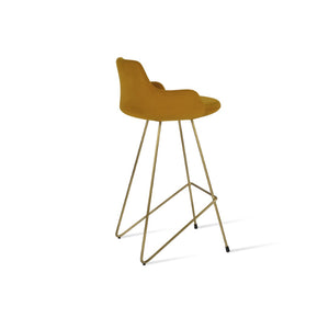 Soho Concept Dervish Cat-wire Barstools & Counterstools In Luxurious Fabrics With 10-year Guarantee & Brass Finish Brass  Soho-concept-dining-chair-07858