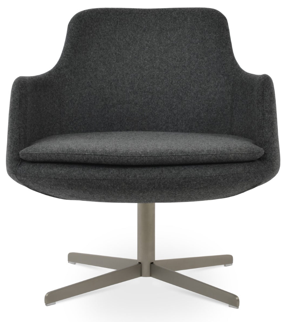 Soho Concept Dervish Lounge Dark Grey Blazer Made With Premium Camira Wool & Synergy Boucle Fabric, 10-year Warranty Dark Grey  Soho-concept-dining-chair-13058