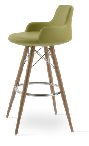 Soho Concept Dervish Mw Counter & Bar Stools - Stylish Leatherette, Memory Swivel, 2-year Guarantee, Durable Design Green  Soho-concept-dining-chair-07903