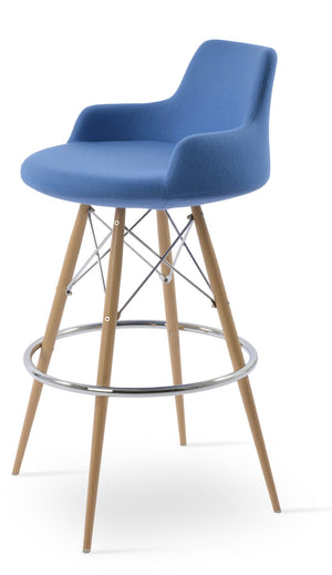 Soho Concept Dervish Mw Barstools & Counterstools - Stylish Camira Blazer Wool, 10-year Guarantee, Unique Options Natural  Soho-concept-dining-chair-07892