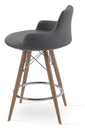 Soho Concept Dervish Mw Barstools & Counterstools – Stylish Comfort, 2-year Guarantee, Durable Ppm Leatherette, 350 Lbs Capacity Natural,Grey  Soho-concept-dining-chair-07902