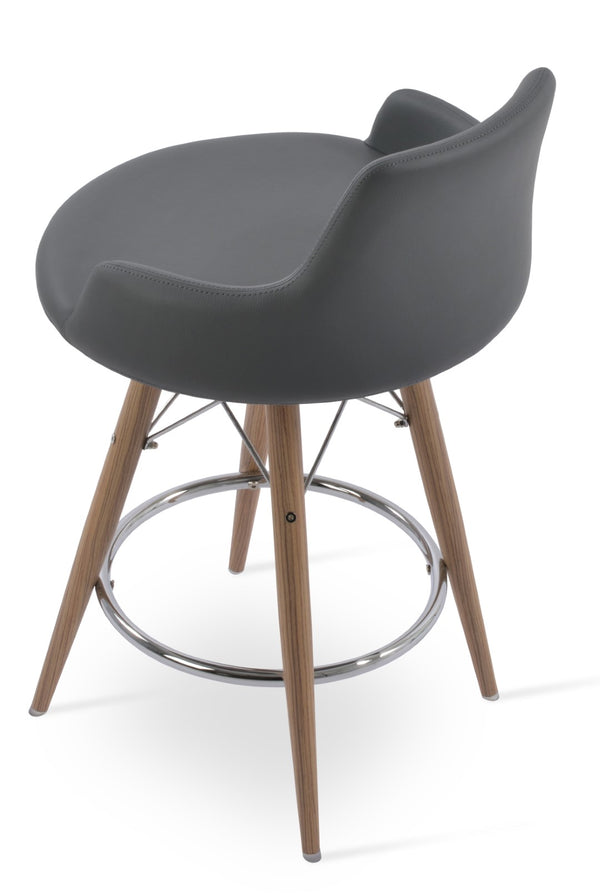 Soho Concept Dervish Mw Barstools & Counterstools – Stylish Comfort, 2-year Guarantee, Durable Ppm Leatherette, 350 Lbs Capacity Natural,Grey  Soho-concept-dining-chair-06690