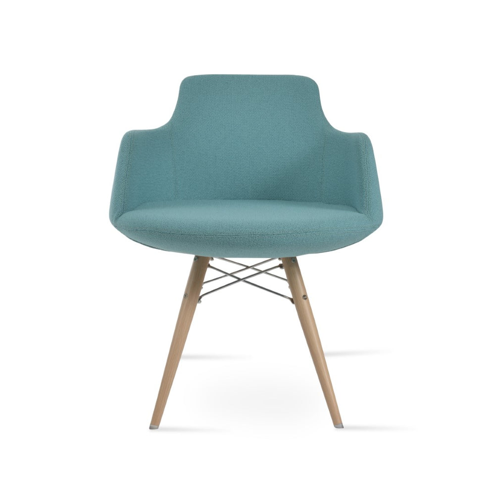 Soho Concept Dervish Mw Dining Armchair - Stylish Comfort With Memory Swivel, Genuine Leather & 10-year Guarantee Natural,Green  Soho-concept-dining-chair-02379