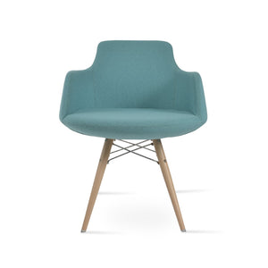 Soho Concept Dervish Mw Dining Armchair - Stylish Comfort With Memory Swivel, Genuine Leather & 10-year Guarantee Natural,Green  Soho-concept-dining-chair-02379