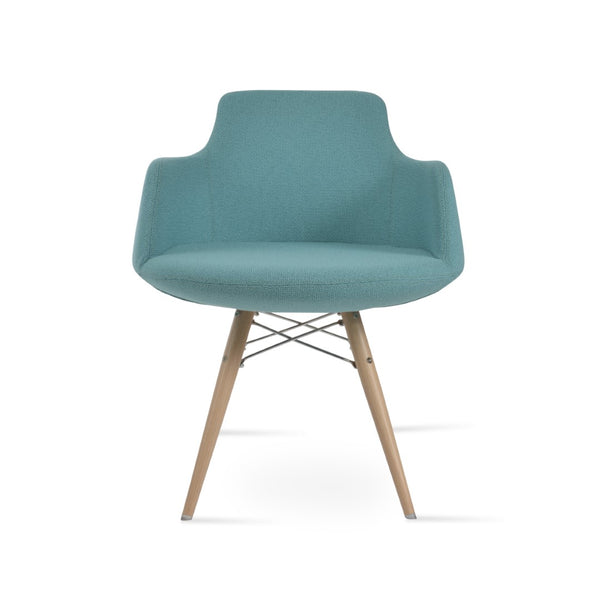 Soho Concept Dervish Mw Dining Armchair - Stylish Comfort With Memory Swivel, Genuine Leather & 10-year Guarantee Natural,Green  Soho-concept-dining-chair-02379