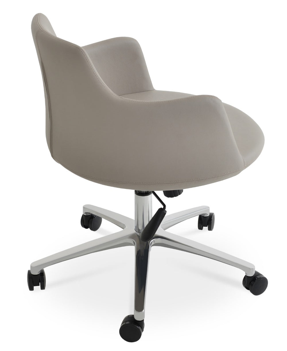 Soho Concept Dervish Arm Office Chair - Stylish Leatherette Dining Chair With 2-year Guarantee For Comfort   Soho-concept-dining-chair-02395