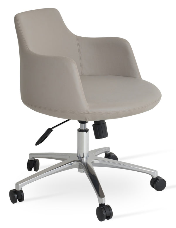 Soho Concept Dervish Arm (Ppm-fr) - Premium Leatherette Design With 2-year Warranty In Soft Black Finish Bone  Soho-concept-dining-chair-11761