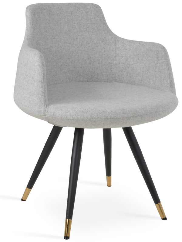 Soho Concept Dervish Star Armchair: Stylish Camira Blazer Wool Chair, 10-year Guarantee & Elegant Design Options Black,Gold,Brass,Silver  Soho-concept-dining-chair-02486
