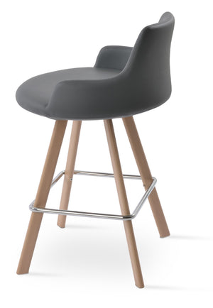 Soho Concept Dervish Sword Barstools & Counterstools - Elegant Leatherette Design, 2-year Guarantee, Supports 350 Lbs Natural,Grey  Soho-concept-dining-chair-07960