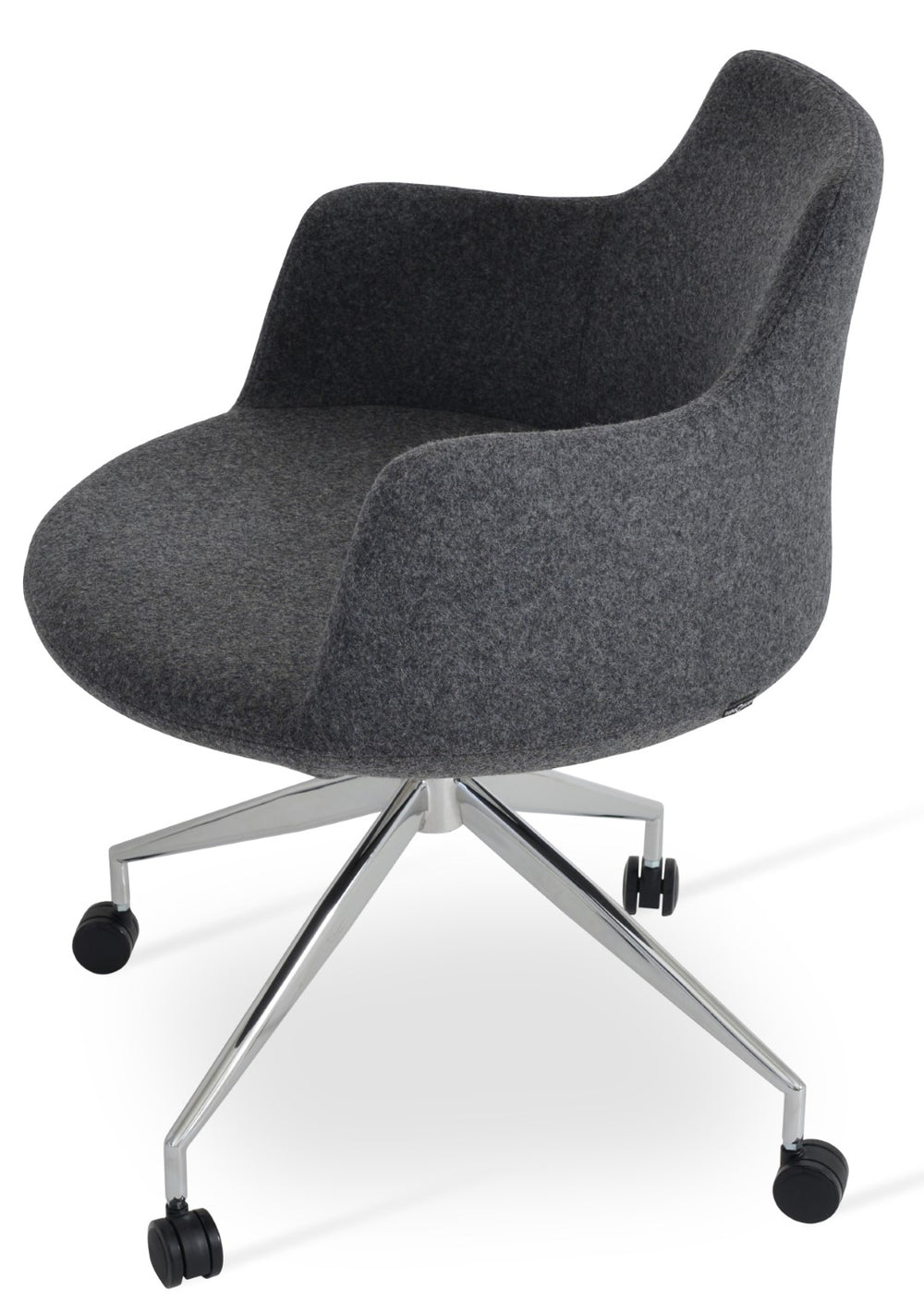 Soho Concept Dervish Spider Swivel Armchair - Stylish Dining Chair In Dark Grey With 10-year Fabric Guarantee! Dark Grey  Soho-concept-dining-chair-02446